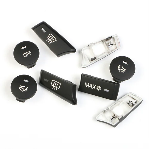 Imagen 2 del producto Reemplazo de la pegatina del botón de Control de aire acondicionado de CA del clima del coche para BMW 5 Series E60 E61 523 525 528 530 535 2003-2010