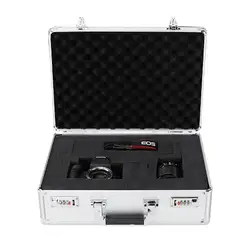 Heavy Duty Aluminum Case Portable Protective Storage Box Handle Design Instrument Suitcase With Security Lock Built-in Sponge