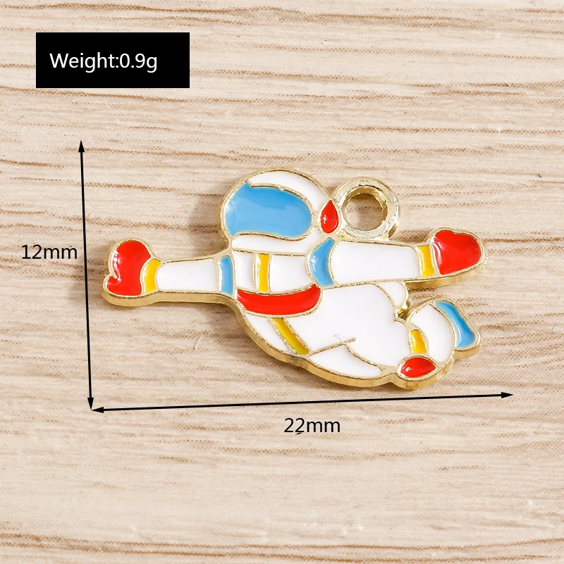 Tusember 10 Stück Cartoon Emaille Sonne Mond Stern Charms Anhänger für Halskette Ohrringe Armband DIY Schlüsselanhänger Schmuckherstellung Zubehör – Detail 16