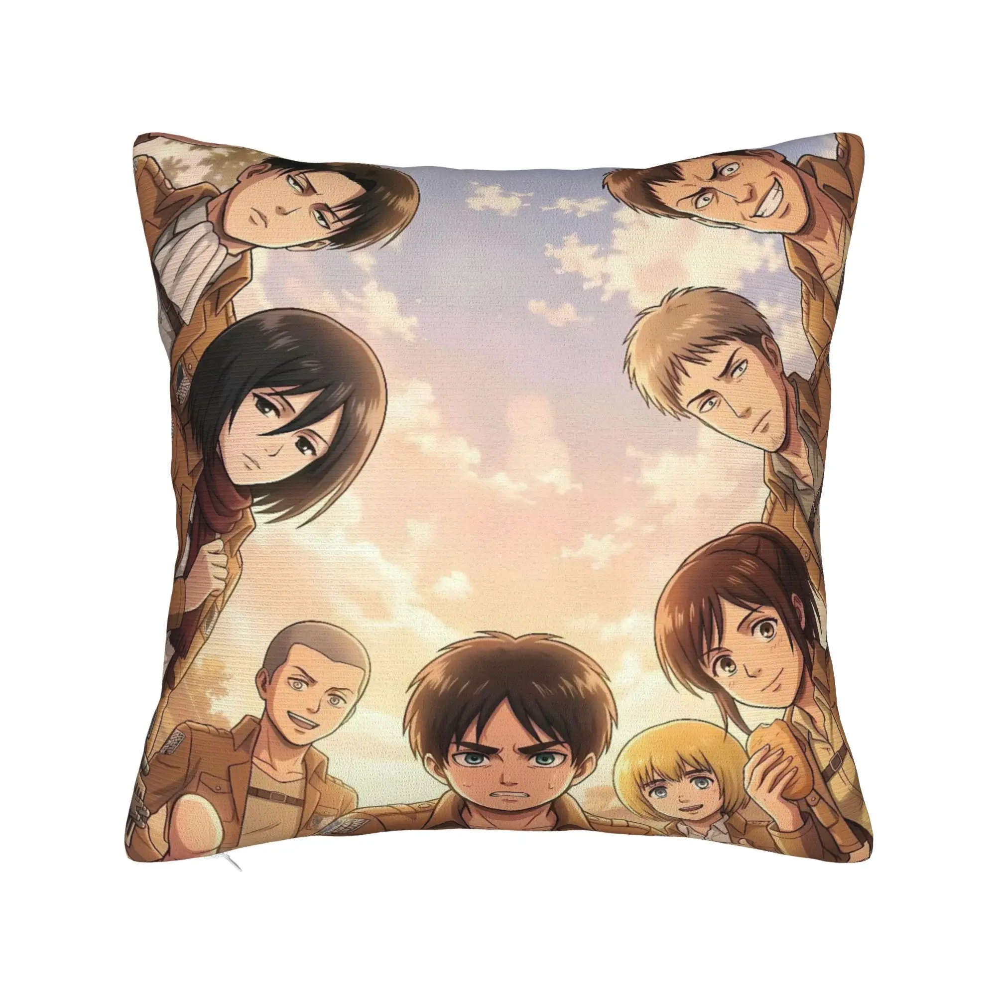Attacks on Titans Pillow Cover  Graphic Cushion Cover Fashion Pillow Case For Wedding Party Home Decor