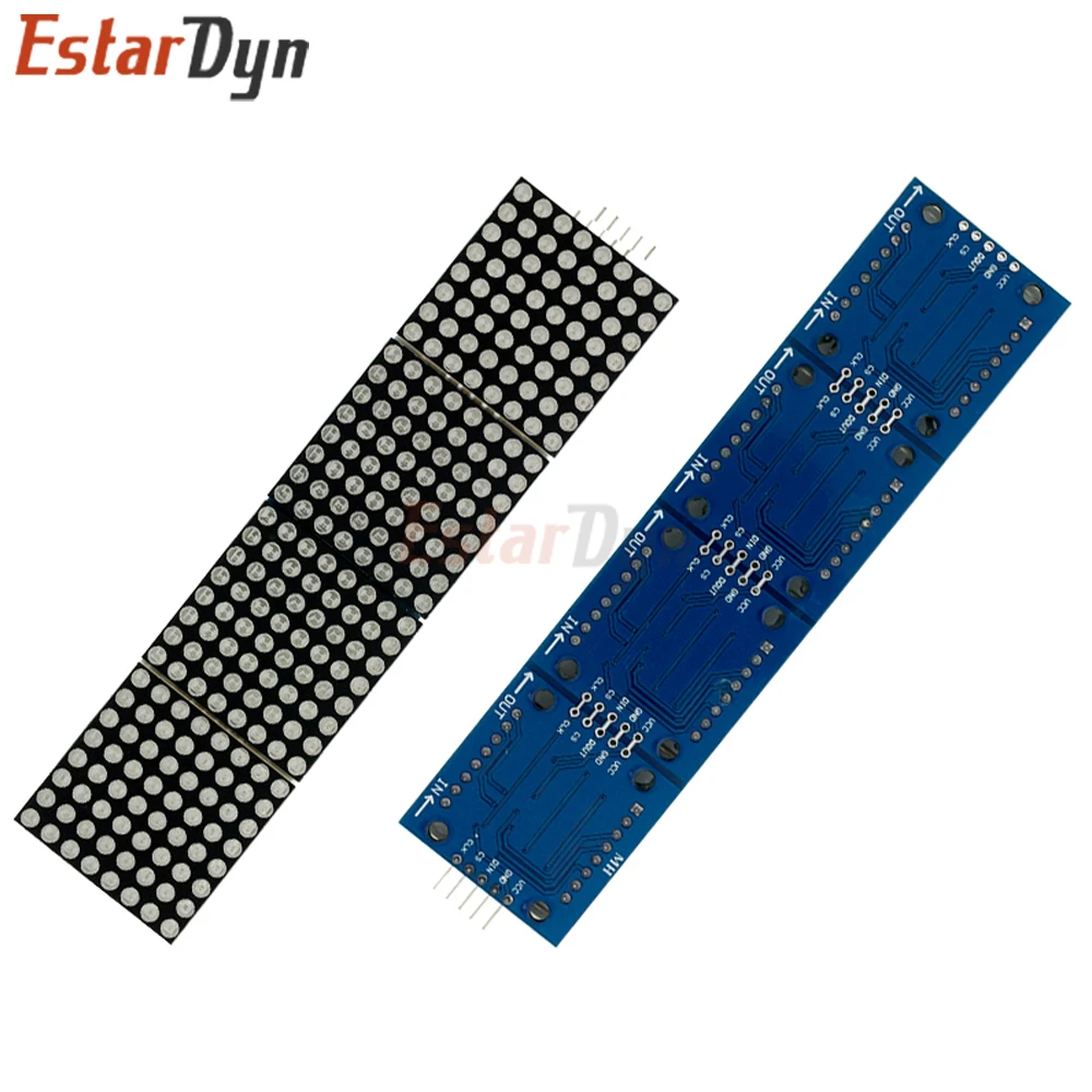 Estardyn MAX7219 4 in 1 Dot Matrix Module 32x8 3 Color LED Display SPI 5V Cascadable DIY Project