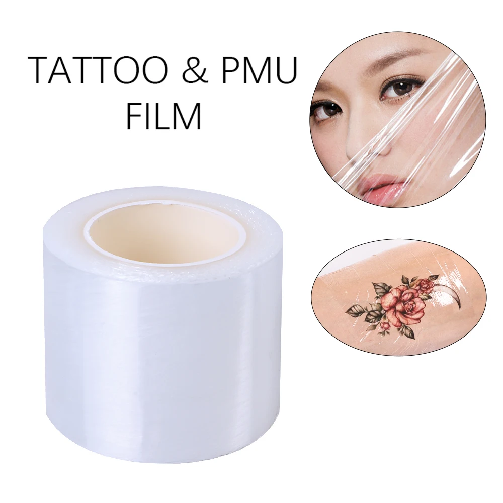 Disposable 1pc Tattoo Film Wrap Clear Cover Microblading Plastic Preservative 42mm*200mm Eyebrow Lips Transparent PMU Supplies