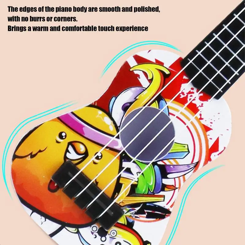 Kids Ukulele Beginner 4 Strings Mini Guitar Keep Tones Anti-Impact Kids Ukulele Beginner For Toddler Kids Boys Girls Early