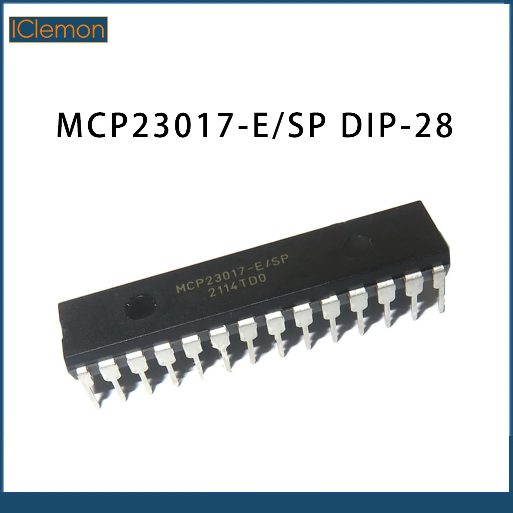 1/5PCS MCP23017-E/SP DIP-28 MCP23017 Microcontroller DIP28 Expander Good Quality