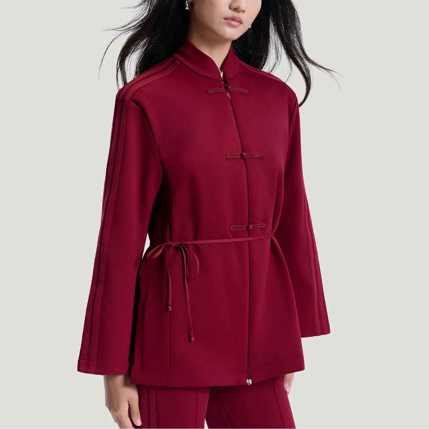 Adidas genuine soft and expensive series new women's wine red jacket jacket HY2111