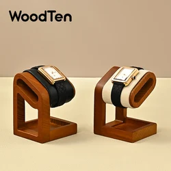 Wooden Watch Stand WoodTen Solid Wood Watch Holder Jewelry Organizer Display Stand For Bracelet Ring Earring Watch Display Props