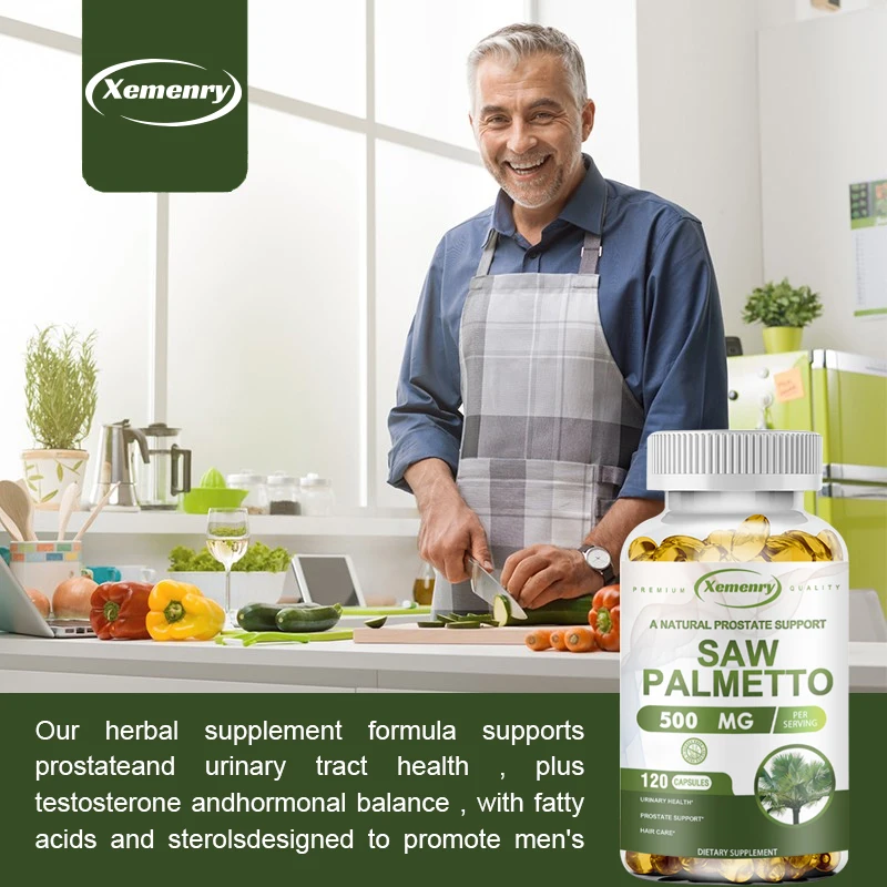 Saw Palmetto Extract, 120 Capsules, For Men and Women, Non-GMO, Gluten-Free Supplement