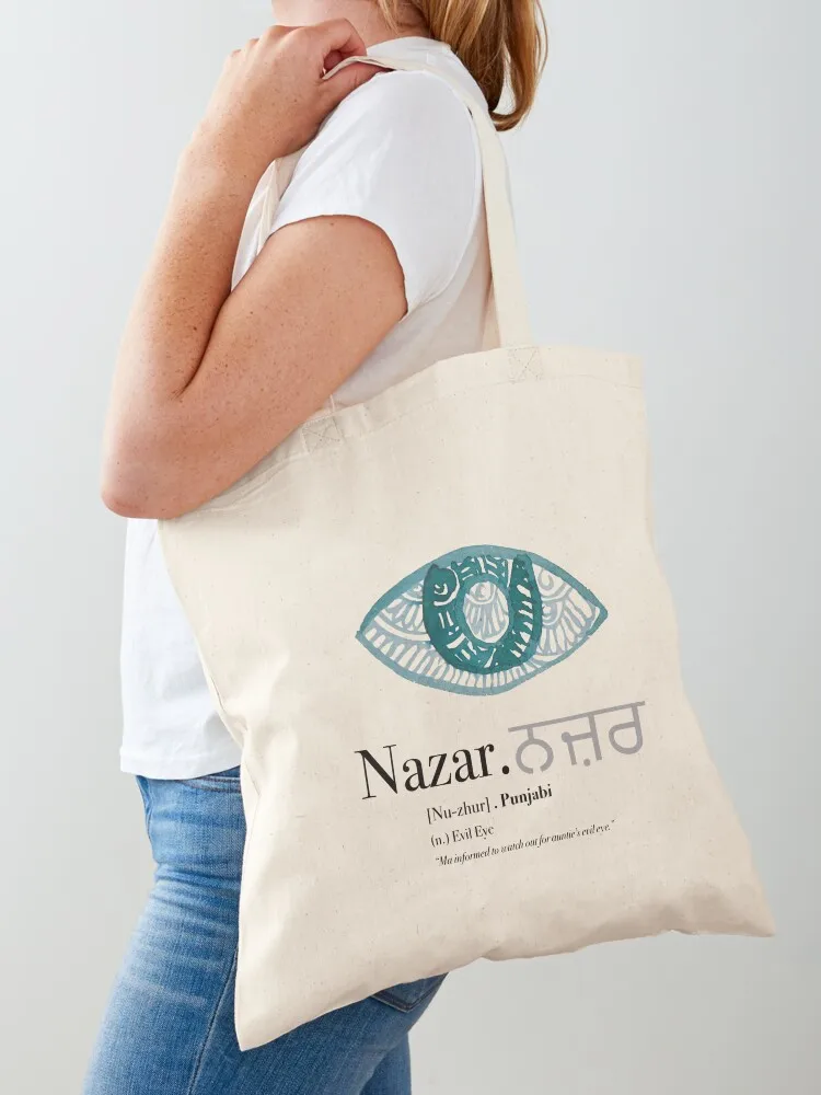 Nazar - Evil Eye Tote Bag large size bags shopper bags shopping cart bags