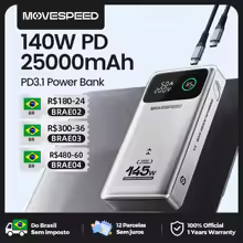 Alerta Laranja no Brasil: Como o Carregador Portátil Movespeed M25Pro 140W Pode Ser Essencial em Tempestades