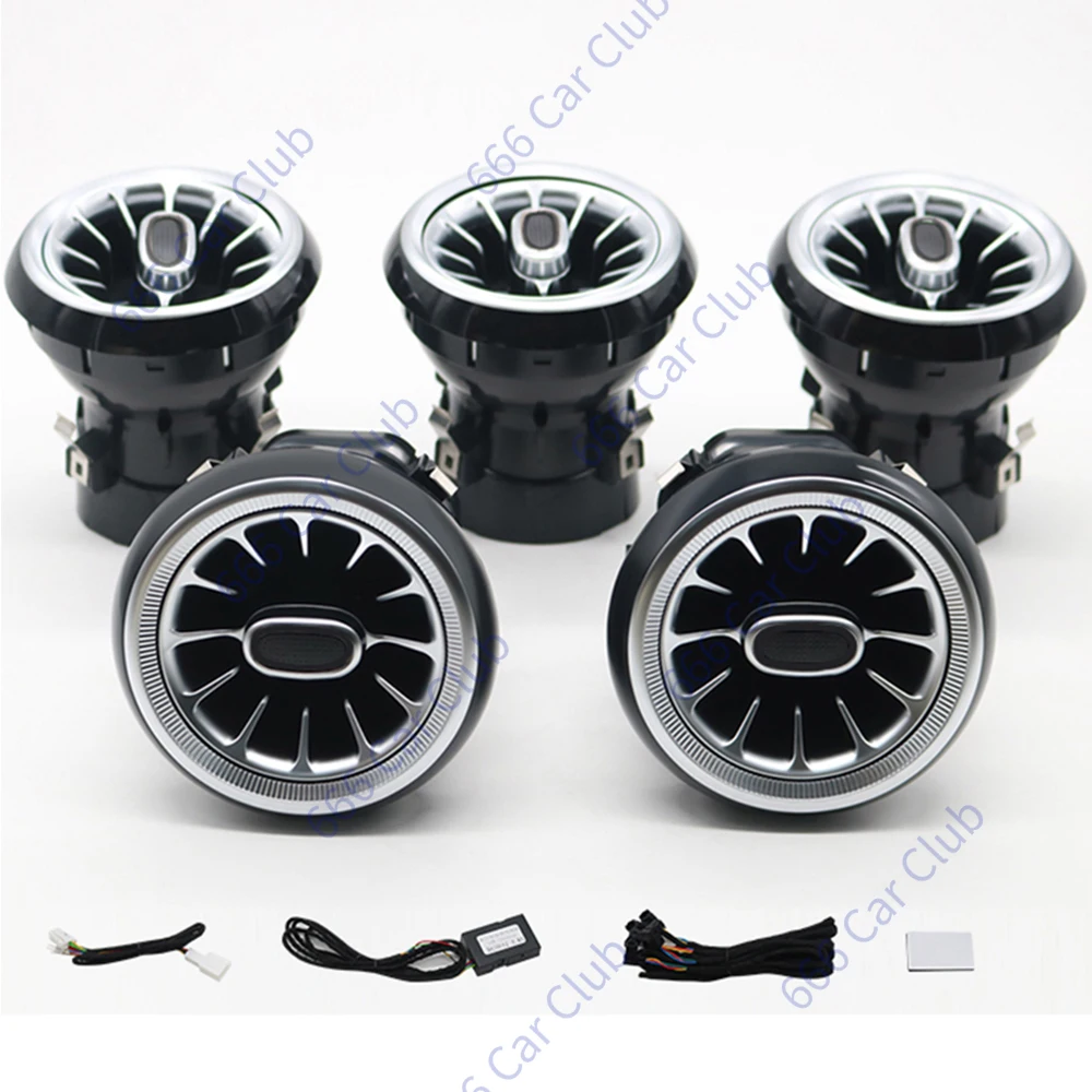 3/64 Kleur LED Ventilatieopeningen Voor Mercedes Benz W205 W213 W222 W117 W176 X156 W206 W167 Omgevingslicht turbine Nozzle Decoratieve Lamp
