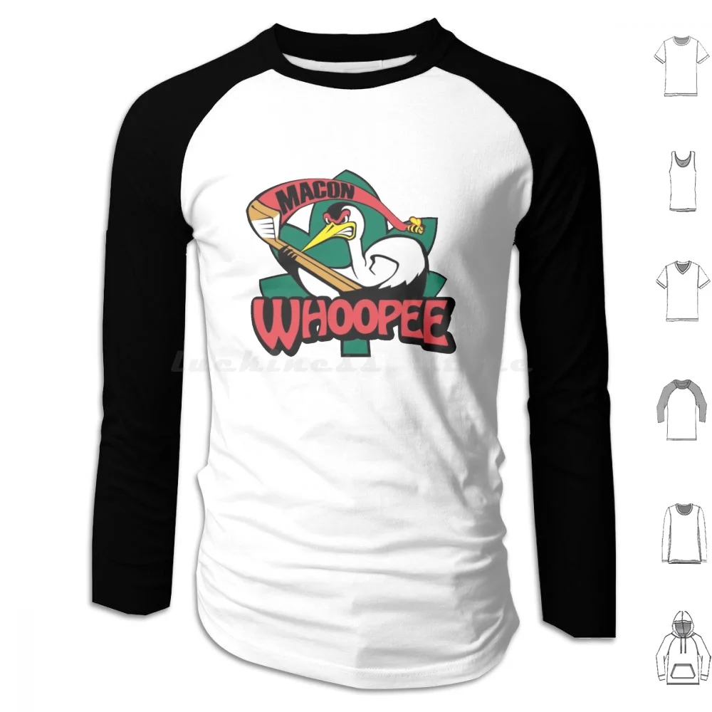 Rare!!-Macon Whoopee Hoodies Long Sleeve Maco Macon Georgia Macon Whoopee Whoopee Hockey Sports Hockey Fan Hockey Fans