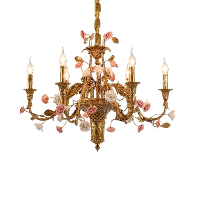 Villa living room crystal chandelier dining room light duplex staircase high-end grand lighting decoration