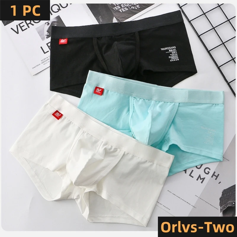 M-3XL Plus Size Men\'s Boxer Shorts Panties Open Front Underwear Men Cotton Sexy Breathable Pouch Bulge Underpants Male