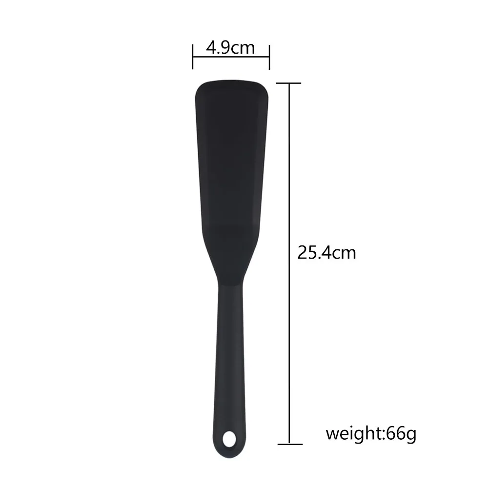 1PC Silicone Spatula Egg Omelette Crepe Brownie Thin Rubber Spatula Set for Nonstick Cookware