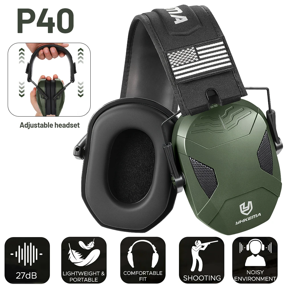

Тактические наушники P40 для стрельбы, охоты и активного отдыха, пассивная шумоподавление, защита слуха