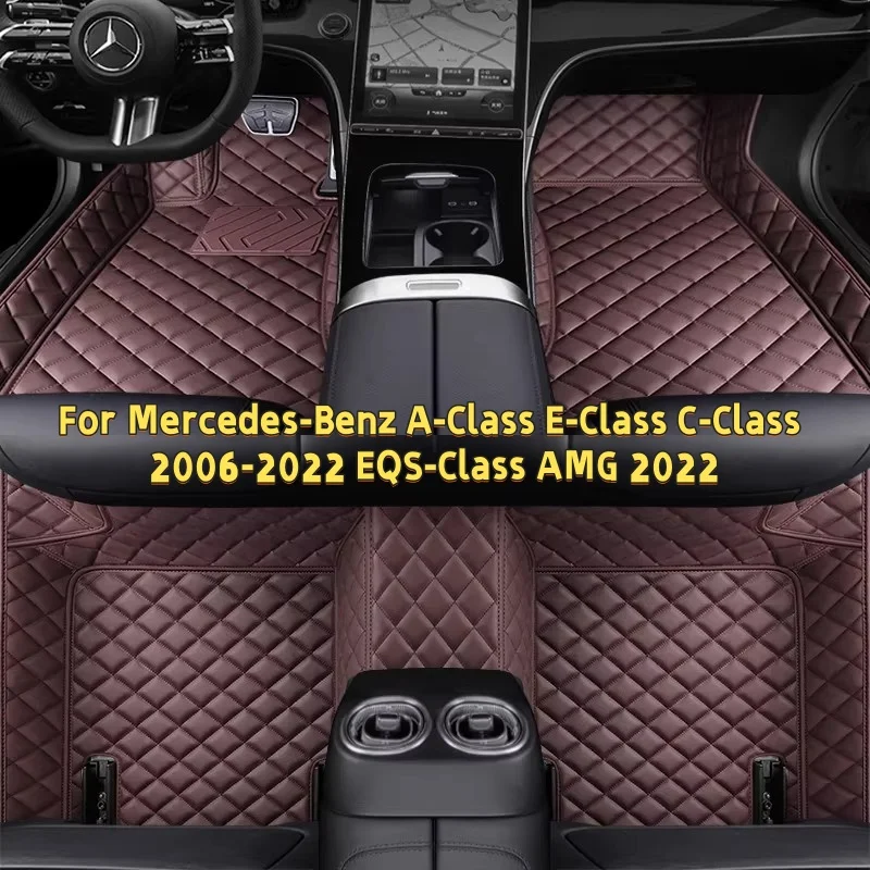 

Custom Car Floor E-Class C-Class 2006-2022 EQS-Class AMG 2022 Accessories Auto Carpets Foot Coche For Mercedes-Benz A-Class