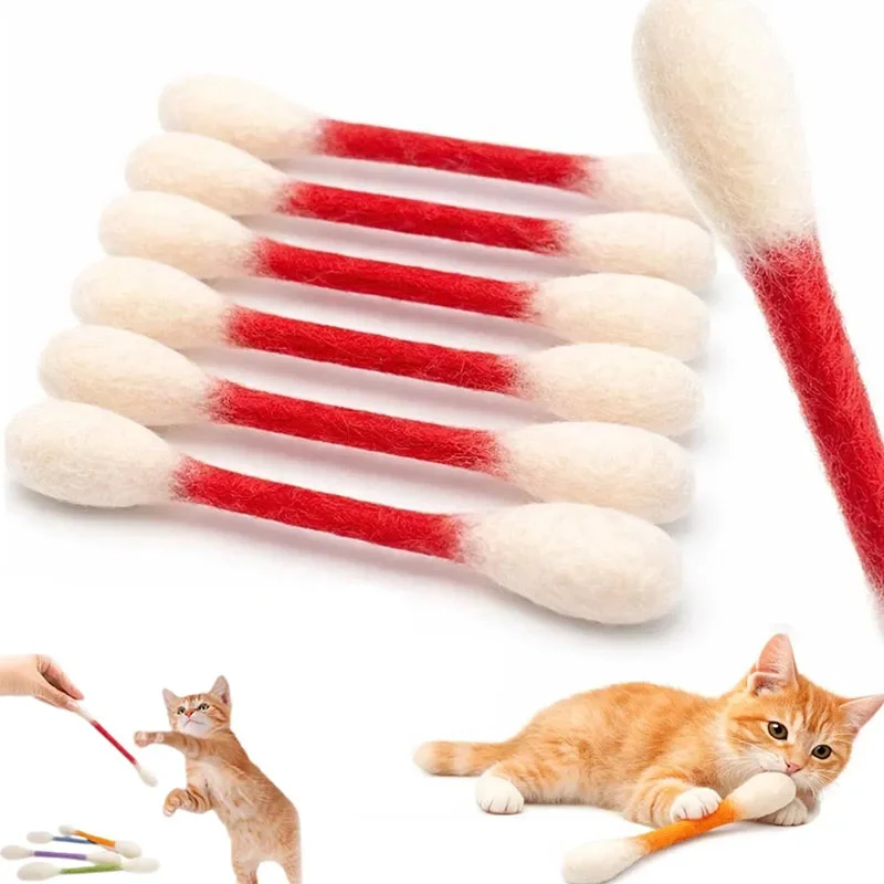Kreatives großes Katzenminze-Spielzeug in Wattestäbchenform, 6er-Pack, riesiger Kätzchen-Kratz- und Beißstab, langlebiges Zahnreinigungs- und Zahnreinigungsseil – Detail 4