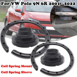 2Pcs Rear Axle Coil Spring Isolator Mount Plate Shock Absorber Sleeve For VW Polo 9N 6R 2001-2022 Beetle Top strut mount buffer