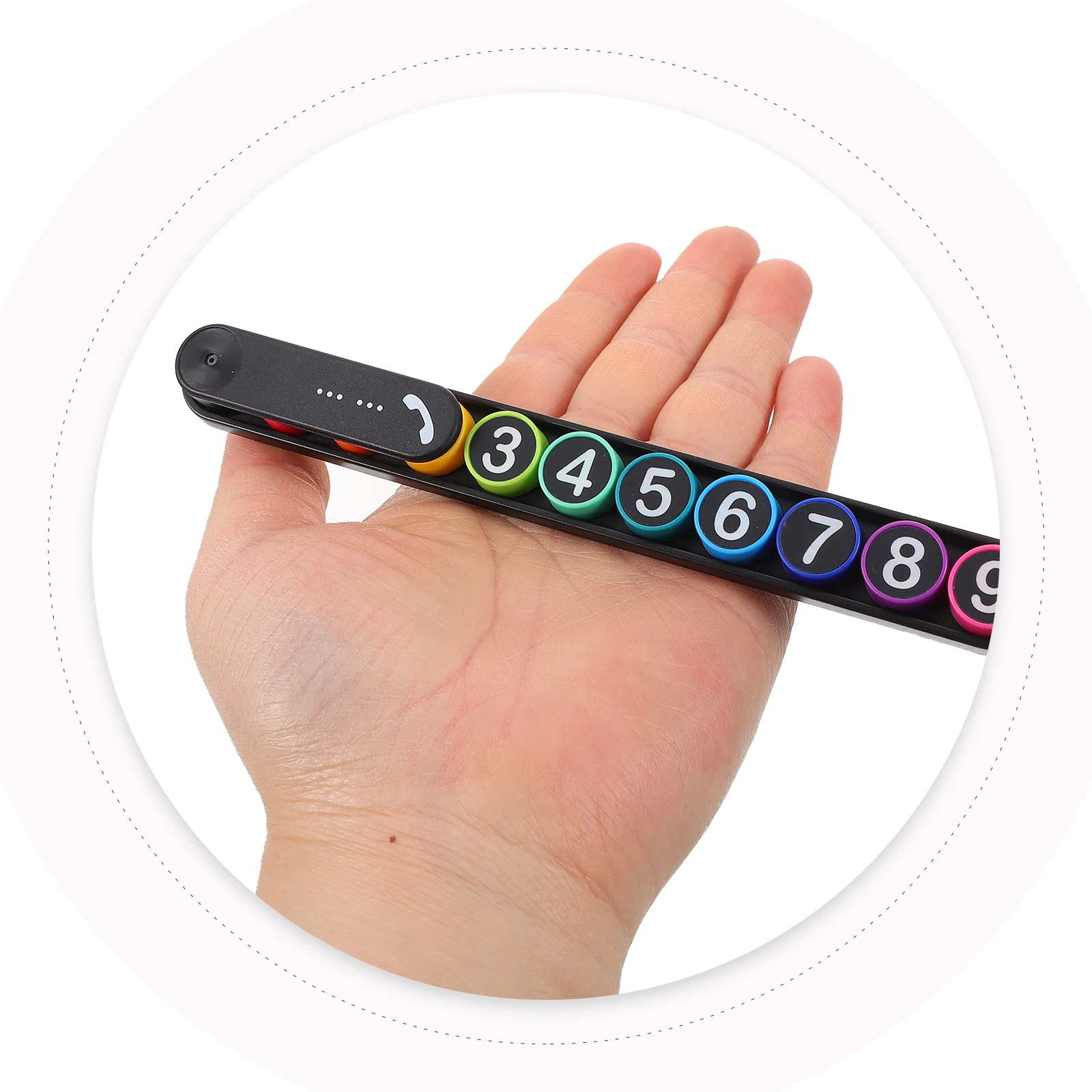 

Temporary Parking Number Plate Phone Sign Card Color Creative Design Plastic Material Easy Readability Durability