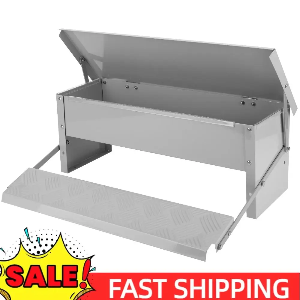 

Automatic Chicken Feeder Rat Proof Chicken Feeder Metal Chicken Feeder Suitable for Chicken Bantams Poultry Pheasants Etc