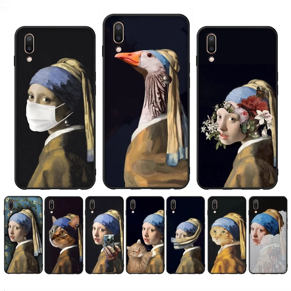 Girl With A Pearl Earring Vermeer Phone Case For Redmi Note 4 X 5 A 6 7 8 T 9 9S 10 11 11S 11Epro Poco M3 pro