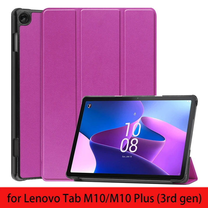 for Lenovo Tab M10/M10 Plus (3rd gen) 10inch 10.1inch Fold Stand Hard Shell Auto Sleep/Wake Cover case