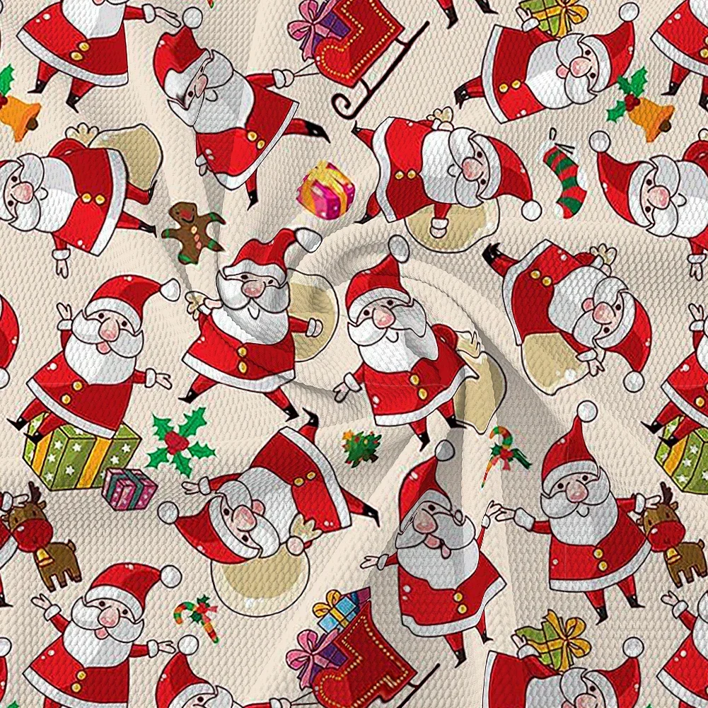 Merry Christmas 50*145cm Design Pattern Printed Bullet Textured Liverpool Patchwork Tissue Kids home textile
