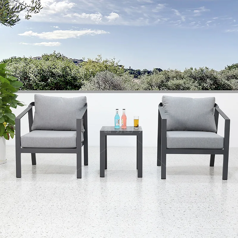 

Customizable outdoor sofa coffee table combination
