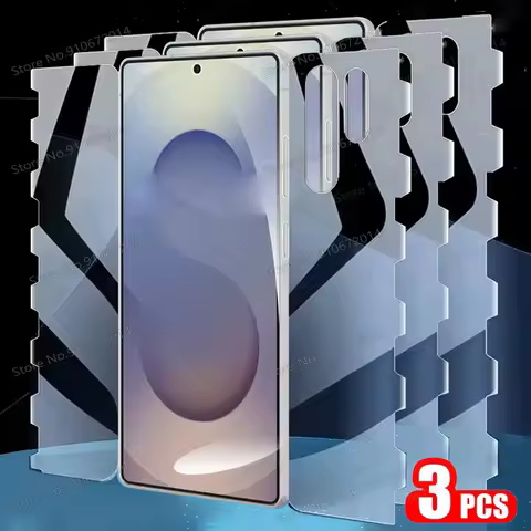 3PCS Full Coverage Butterfly Hydrogel Film For Samsung Galaxy S24 S25 S23 S22 S21 S20 FE Note 20 Ultra 10 Plus Screen Protectors