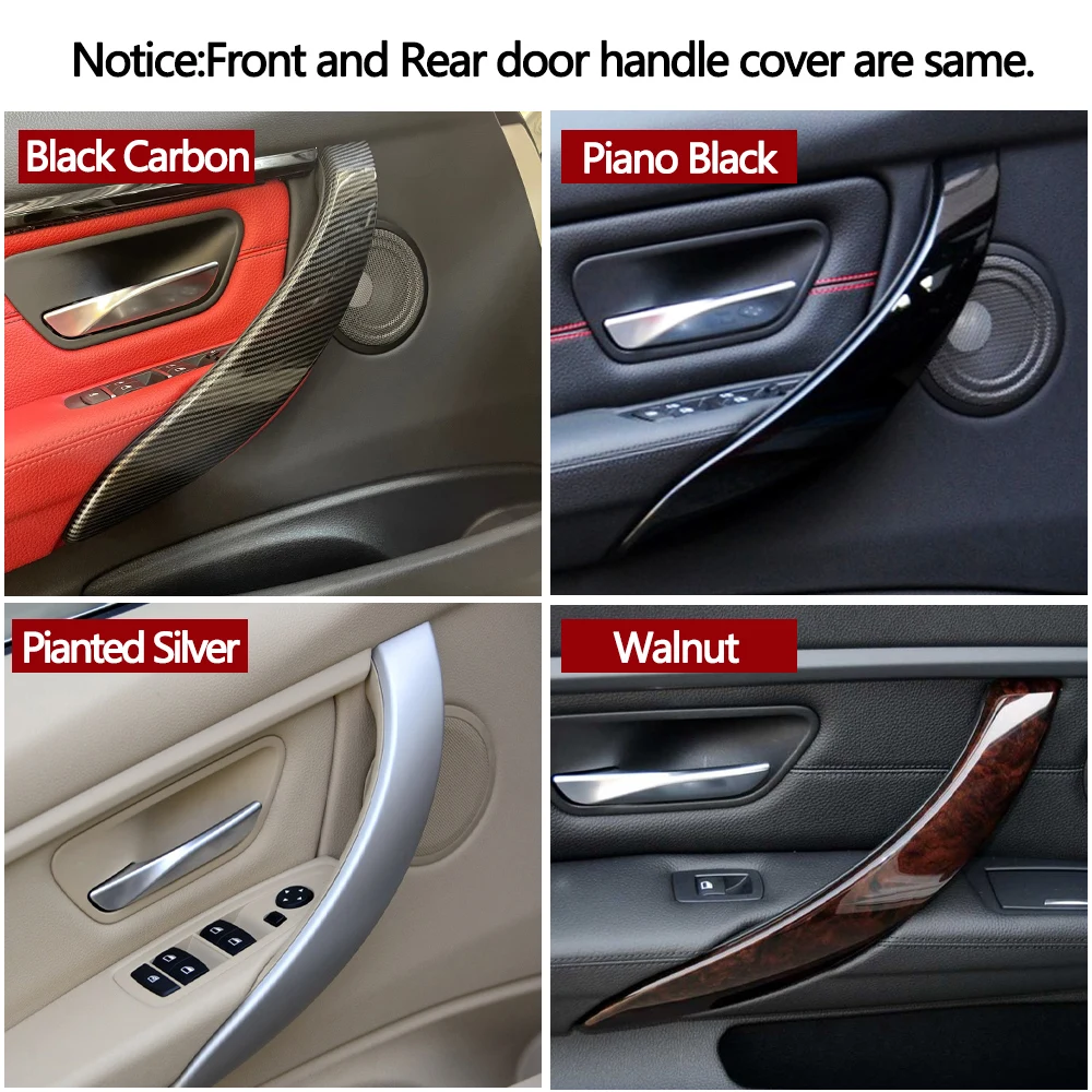 Interior Door Pull Handle Outer Cover Trim For BMW 3 4 Series M3 M4 F30 F31 F32 F33 F34 F35 F36 F80 F82 316d 318d 320d 320i 325d