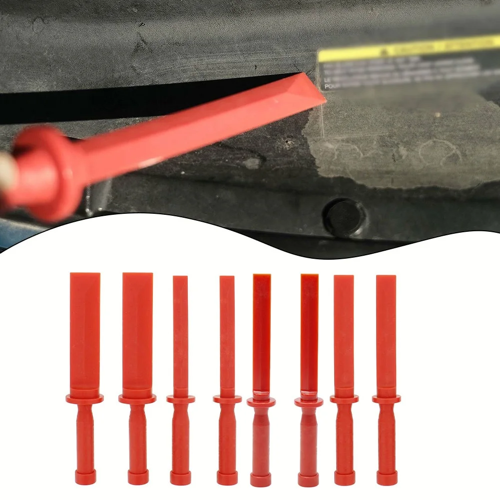

2pcs Plastic Chisel Scraper Auto Trim Removal Tool Non-Scratch Scraper Tool Hand Tool Sets Plastic Chisel Scraper Set