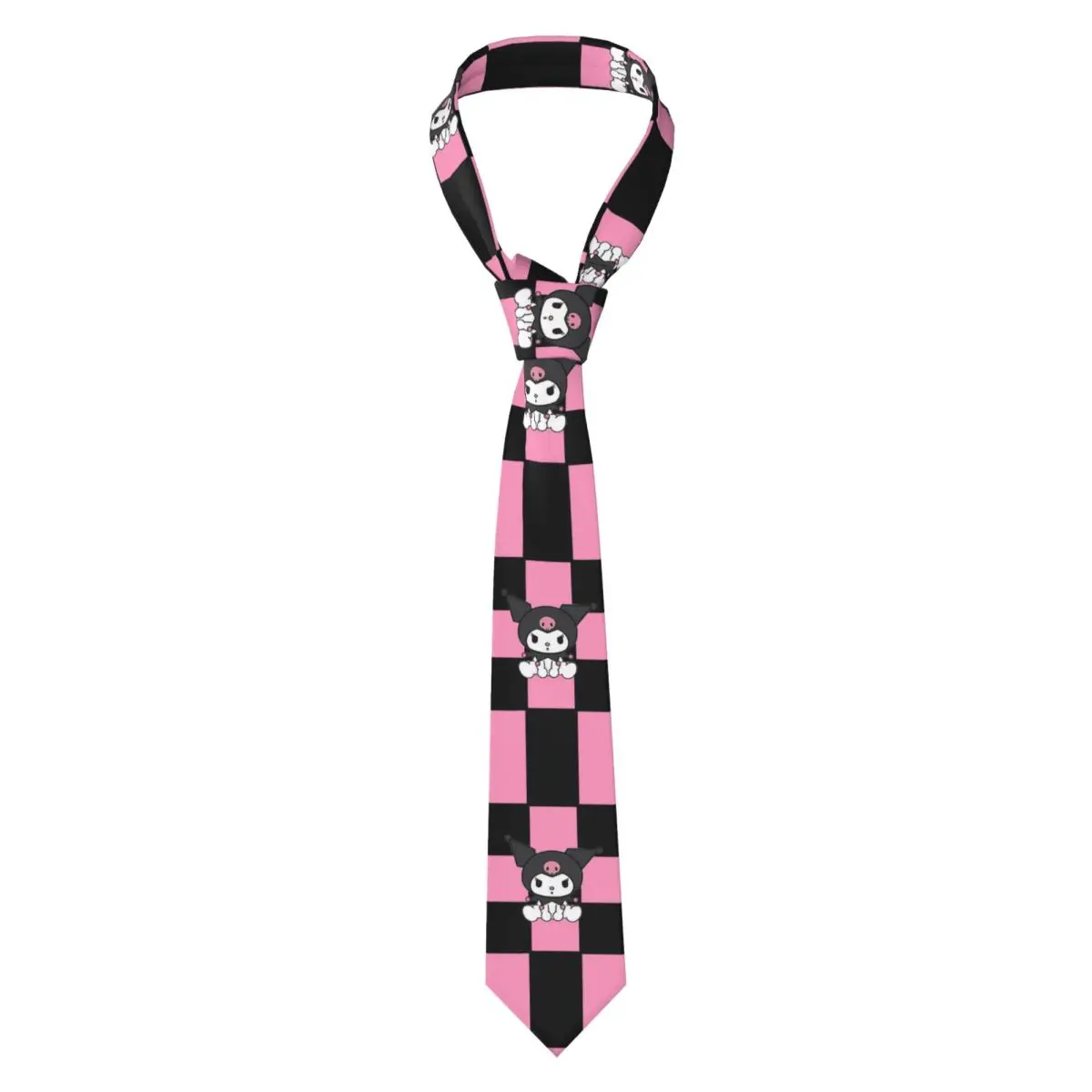 

Kuromi Neckties Unisex Polyester 8 cm Neck Ties for Mens Slim Narrow Shirt Accessories Gravatas Wedding Accessories Party