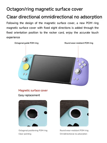 Imagen 2 del producto MOBAPAD M6S M6HD Joycons compatible con Nintendo Switch controlador ajustable efecto Hall controlador vibración 6 ejes Gyro JoyPad