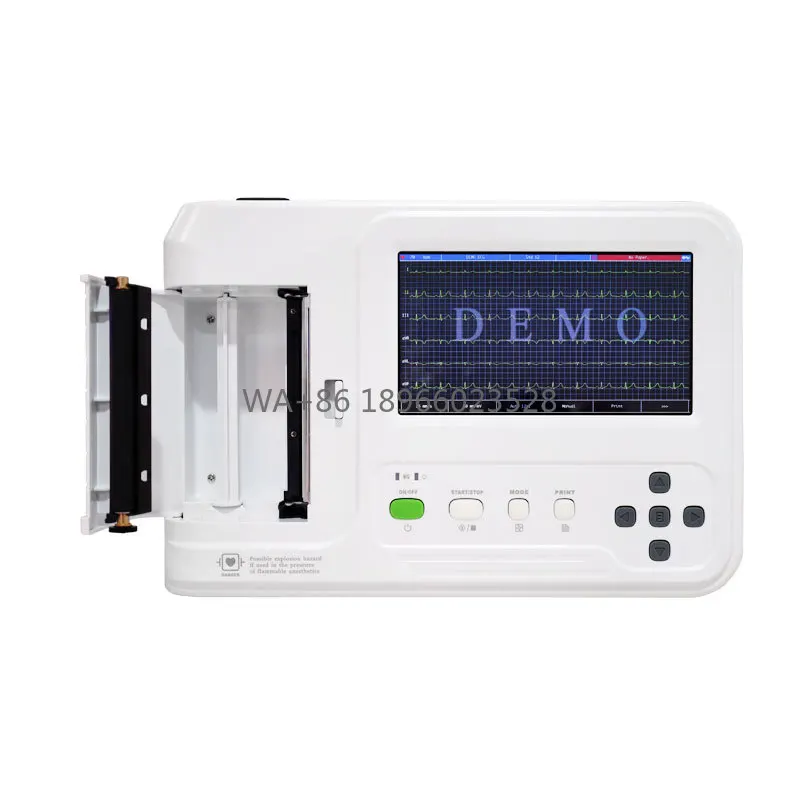 capaz Medico Cardiaca E cg Ekg Máquina Medico Elettrocardiografo E cg Puerto