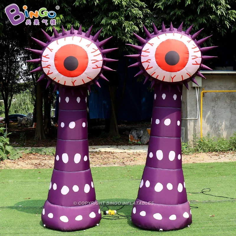 Personalized 2.2 Meters High Inflatable Halloween Eyeball Flower Monster Giant Inflatable Eyeball