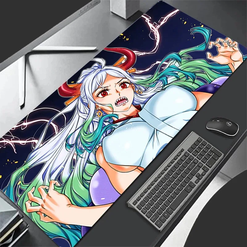 Neues XXL-Mauspad 900x400, Großes Speed-Mauspad für Mini-PC, Computer-Tastaturunterlage, Schreibtischmatte, Gaming-Zubehör, One Piece Yamato Mauspad