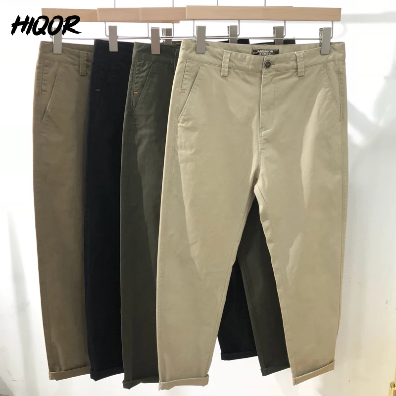 Casual Pants Trousers For Men 2024 Spring Summer Men's Brand Clothing Fashion All-match 4 Colors Men's Slim Fit Cargo Pants Man