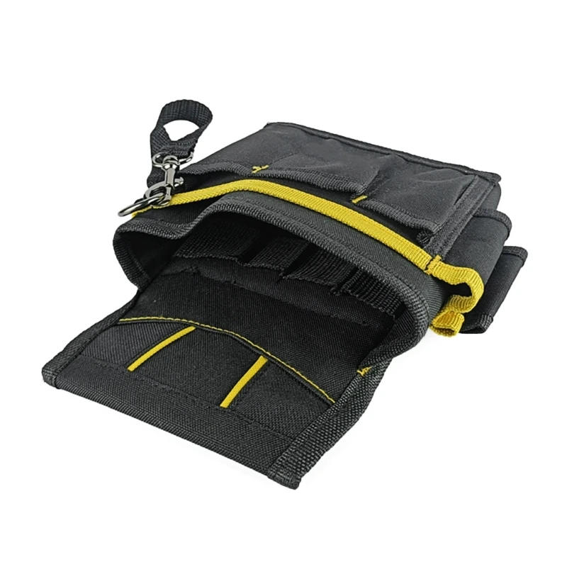 Oxford Tool Pocket Belt Small Pocket Tool Bag Heavy Duty Professional Waist Work for Electricians Technician M4YD