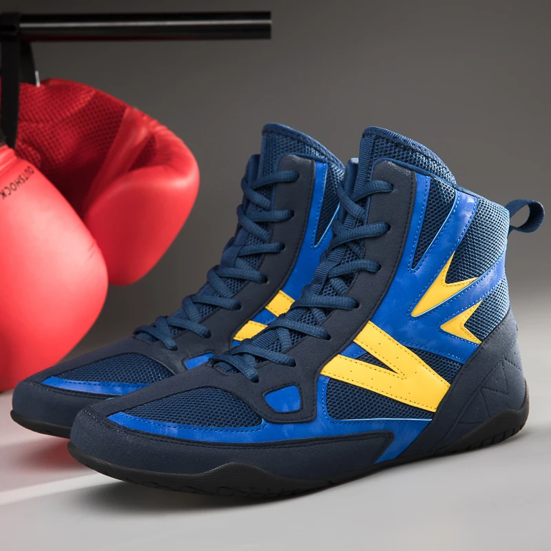 Men Boxing Shoes Top Quality High Top Fitness Outdoor Brand Male Big Size Struggle  Breathable Combat Athletic Wrestling Shoes