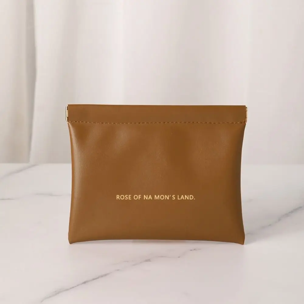 Fashion Simple Lipstick Makeup Bag Mini PU Cosmetic Organizer Pouch Portable Travel Storage Bag Women Girls