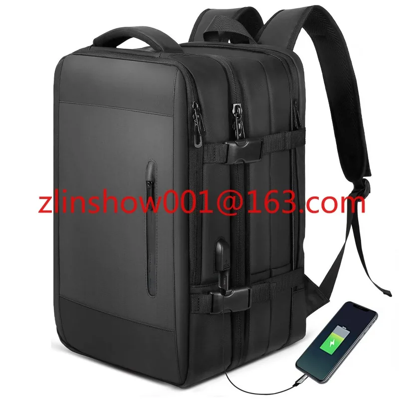 High Quality Unisex Oxford Laptop Backpack Large Expandable Anti-Theft Features Designer Computer Interlayer USB Port for