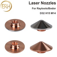 Raytools Laser Nozzles Single Double Layer Dia.32mm M14 Caliber 0.8-5.0mm for Fiber Laser Cutting Machine BT240 BM110 BM111