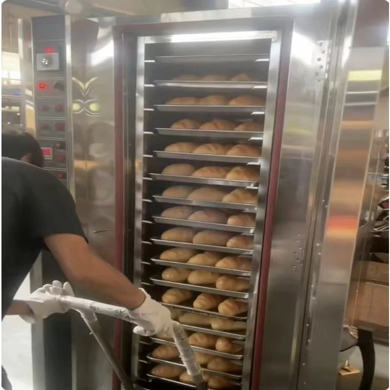Commercial 16 Trays Trolley Hot Air Oven Gas Baking Oven for Food Bakery Hot Air Circulation Baking Furnace