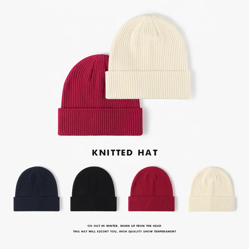 

Caps Warm Solid Color Cotton Wool Hat men's Light Plate Cold Hat women's Outdoor Cap Winter Hexagonal Knit Hat Bonnet