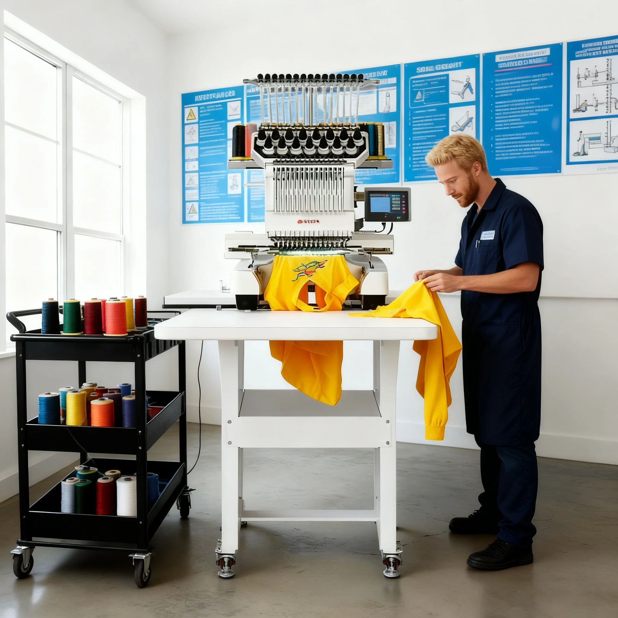 Superior Quality Industrial Automatic and Convenient Embroidery Machine 15 Needle Comprehensive After-Sales Service