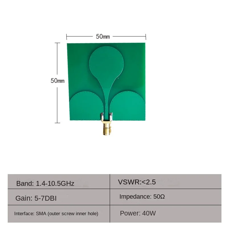 Logarithmic periodic antenna directional high gain ultra-wideband uwb direction PCB  omnidirectional microwave 4g5g detection