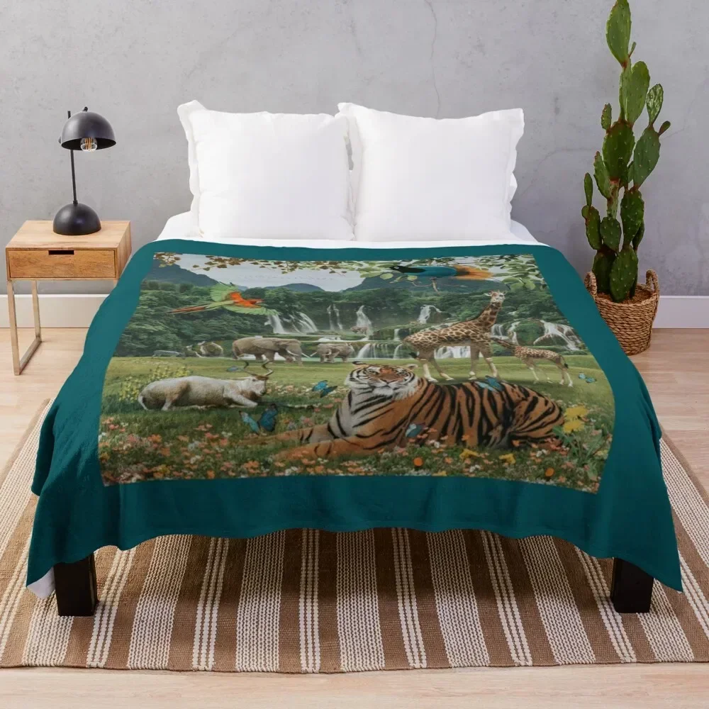 

NEW WORLD Throw Blanket Warm Napping Blanket for Office Couch Bed