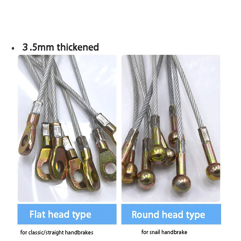 Brake Line for Electric Tricycle Handbrake Assembly Thickening Four Wheeler Delivery 20cm-75cm Steel cable handbrake pull wire