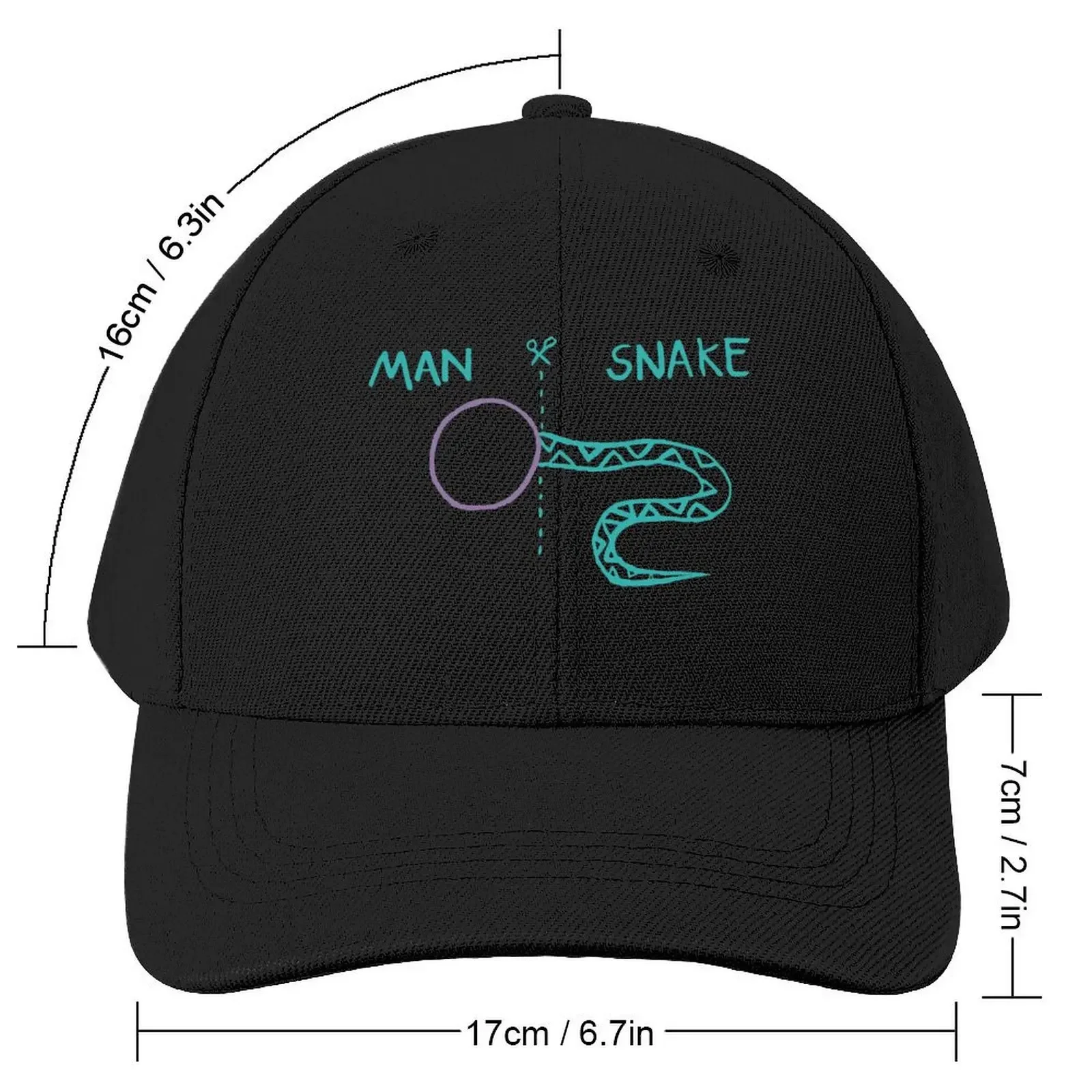 Man Snake Mutant Baseball Cap western Hat Big Size Hat Women's Beach Visor Men's