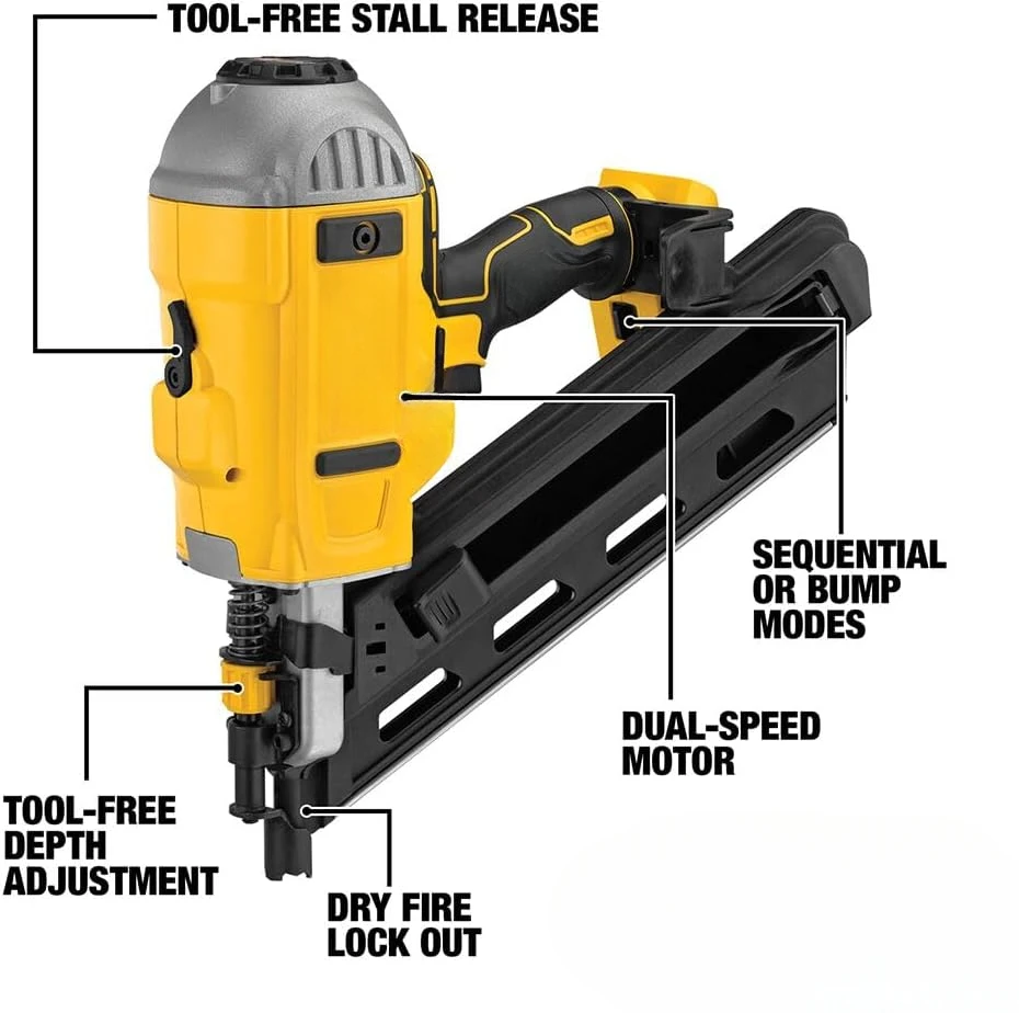 20V MAX XR Framing Nailer, Dual Speed, Bare Tool Only (DCN692B)